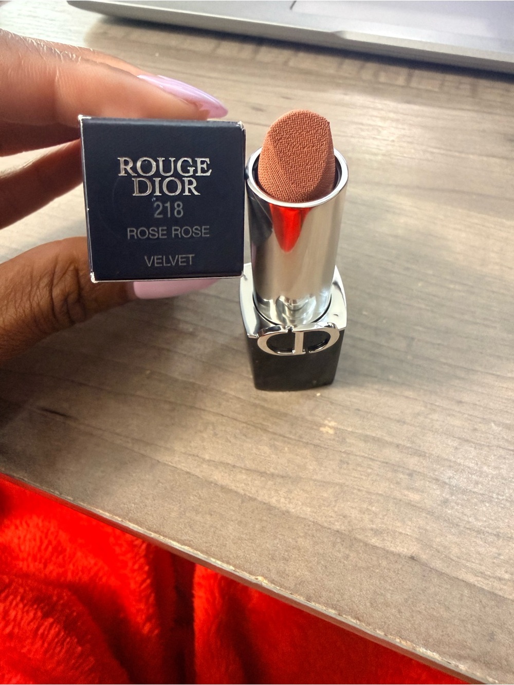 Dior Rouge Dior Velvet Lipstick 218 Rose Rose - Muted Rose Brown